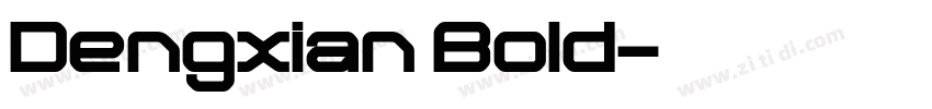 Dengxian Bold字体转换